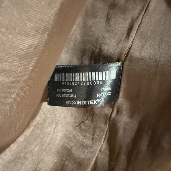 Zara Elegant Brown Teddy Jacket - Picture 7 of 7